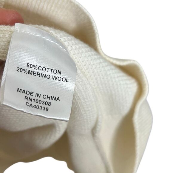 Peter Millar Hickory Cotton Wool Pique Knit Henley Hoodie Sweater Almond Size XL - Picture 9 of 10